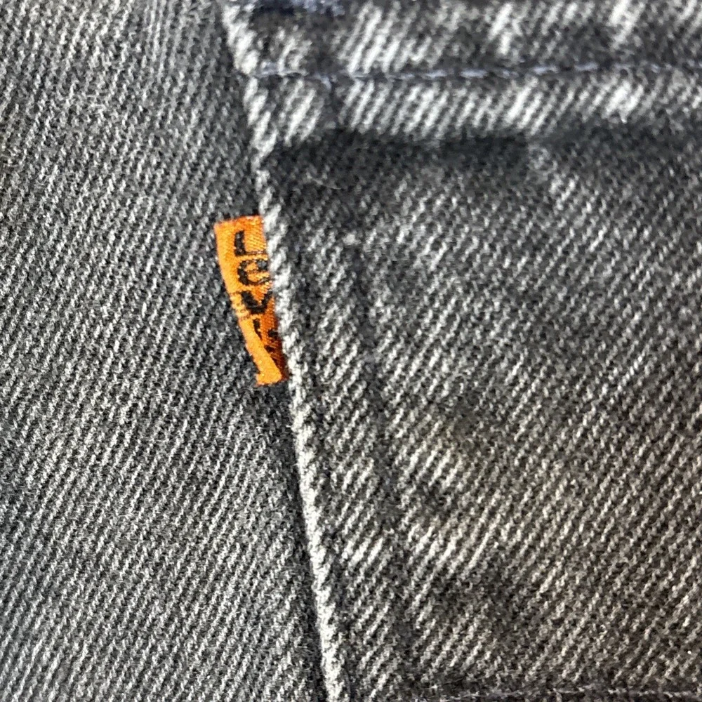 Vtg 90s Levis 550 Orange Tab Mens 36x36 Faded Relaxed Fit‎ Denim Jeans Black USA